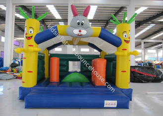 Outdoor Rabit Kids Inflatable Bounce House 5 X 4m Jahitan Ganda Di Tempat Umum