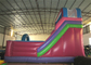 Disney princess pink inflatable wide slide dengan area loncatan tiup rumah bouncing slide besar yang kering