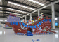 Besar Anak-anak Luar Ruangan Kapal Bajak Laut Tiup Tahan Api PVC digital lukisan tiup bajak laut perahu rumah melompat