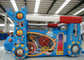 Robot Design Bounce House With Slide , Commercial Castle Bounce House 5.7 * 4.7 * 3.7