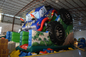 Slide Tiup Monster Truck Tahan Lama / Digital Printing SUV Expedition Car Dry Slide
