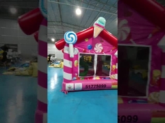 EN14960 Rumah Bounce Commercial Inflatable Candy Themed PVC 3x3m Inflatable Jumping Castle