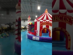 Badut Tema 5.2x5m Combos Inflatable Dewasa Ledakan Jump House