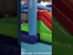 Hot Sale Rumah Bouncing Inflatable Dengan Slide Combo Kastil Bouncing Inflatable Dengan Dry Slide Untuk Anak-anak