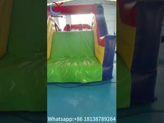 Komersial Kelas PVC Trapaulin Raksasa Inflatable rintangan Kursus Inflatable Fun City Untuk Outdoor