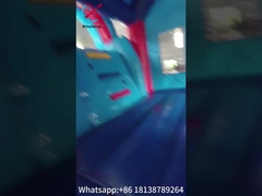 New Toddler Bouncy Castler PVC Inflatable Bouncer Combo Dengan Slide SpidermMan Tema Kartun