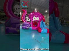 Rumah Bouncy Inflatable Dengan Slide Octopus Pirate Inflatable Combo