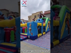 Rumah Bouncing Inflatable Ice Age Course rintangan Kota Fun Inflatable