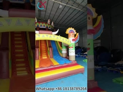 Slide Inflatable Komersial Slide Eksotik Inflatable Double Dry