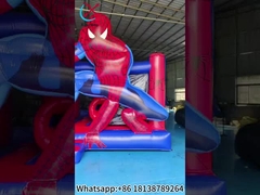 Spiderman Tema Inflatable Bouncy House Castle Jumping House
