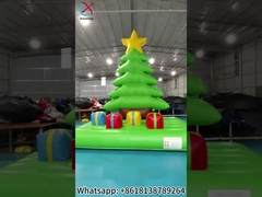 Air Terjun Pohon Natal Inflatable Inflatable Bouncy Castle