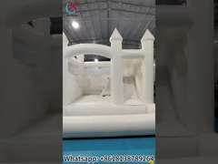 Istana Bouncing Putih Pernikahan dengan Slide