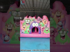 Rumah Bouncing Inflatable Dengan Slide Combos Bugs Inflatable Jumping Castle