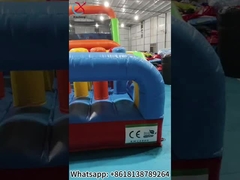 Inflatable rintangan Course Inflatable Interactive Lucu Game