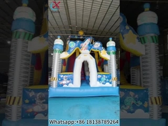 Slide Luar Angkasa Astronot Inflatable Slide Air Dry Double