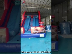 Slide Tiup PVC Spiderman Hero Slide Tiup Kering Ganda