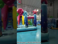 Rumah Bouncing Laut Inflatable dengan Slide Combo Inflatable Caslte untuk Anak-anak