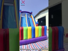 Giant Warna Inflatable rintangan Course Inflatable Game Interaktif