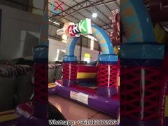 Taman Bisnis Inflatable Tema Besar Slide dan Slide Kering Inflatable