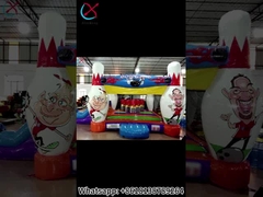 Pabrik membuat boling bertema indoor outdoor custom bouncing castle jumps