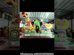 Pabrik desain baru anak-anak benteng lompat udara rumah lompat slide slide kembung