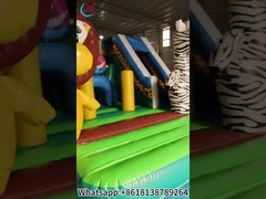 Pabrik Custom Indoor dan Outdoor Bouncing Castle Dengan Tema Hewan Hutan