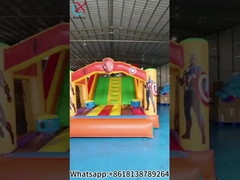 Pabrik Komersial Game Olahraga Inflatable Spider-Man Game Jumping Castle