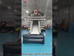 Desain Baru Kastil Bounce Inflatable Dengan Slide Tema Dinosaurus Komersial Taman Bounce Inflatable