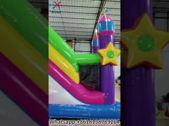 Produsen Rumah Bouncy Inflatable Dengan Slide Desain Baru Unicorn Inflatable Combo