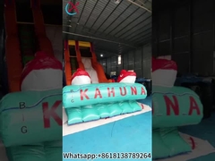 Komersial ikan emas Slide Inflatable Slide Air untuk outdoor