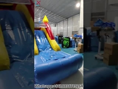 Warna-warni Combos Inflatable Rumah Bouncy Inflatable Dengan Slide Castle