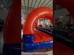Slide Air Inflatable Slide Musim Panas Inflatable Slide Dengan Kolam Renang