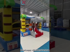 Kualitas Tinggi Jungle Shark Bouncy House Bouncy Castle Untuk Anak-anak