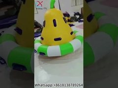 Permainan Giroskop Tiup Kedap Udara Model Pir Salju Tiup Trampolin Jungkat-jungkit Air