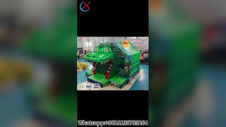 Kegembiraan Pesta Anak Slide Rumah Bouncing Dino