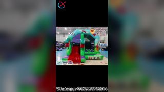 Dinosaurus Bounce House Slide Menyenangkan untuk Anak-Anak