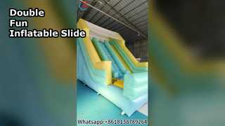 Slide Tiup Komersial Anak-anak Kesenangan Ganda