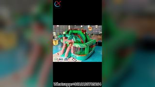 Rumah Bouncing Tiup Petualangan Hutan dengan Perosotan