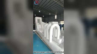 Lubang Bola Gelembung Pernikahan Putih Elegan dengan Perosotan