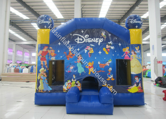 Dijual panas tiup disney bouncy castle house commercial inflatable jumping house untuk anak di bawah 15 tahun