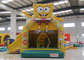 Indah tiup spongebob bouncer castle lucu penjualan panas spongebob rumah melompat tiup dengan slide
