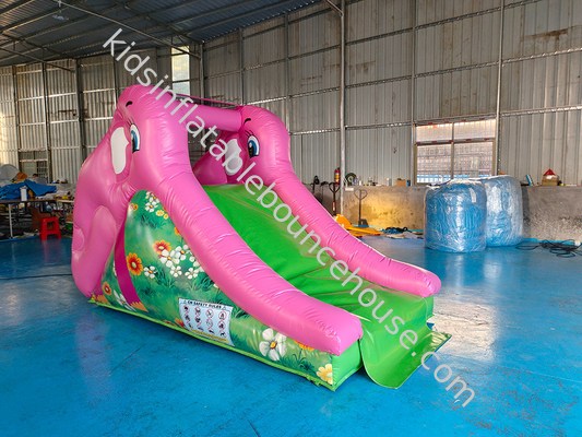 Gajah Tema 3.5x1.8x2.5m Air Slide Inflatable Digital Printing Air Jump Rumah Dengan Slide