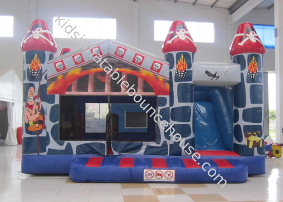 Percetakan kastil bouncing inflatable dengan slide