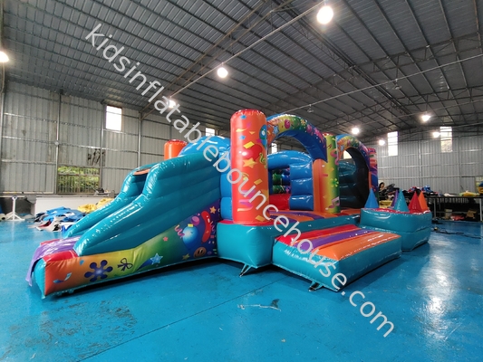 Indoor Playground Inflatable Bouncer Combo Dengan Slide Gaint Inflatable Amusement Park