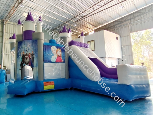 Jual Hot Inflatable Jumping House Frozen Cartoon Inflatable Slide Untuk Pesta Inflatable Combo Castle Untuk Outdoor Indoor