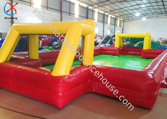 Customized Inflatable Lapangan Sepak Bola Interaktif Olahraga Game Inflatable Lapangan Sepak Bola Air