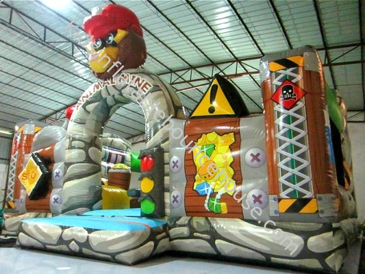 Pemasok The Gorilla Inflatable Fun City Inflatable Jumping House Taman Hiburan