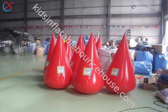 Custom Inflatable Swim Marker Air Triathlon Buay Terapung Peralatan Balapan Air untuk Permainan Air