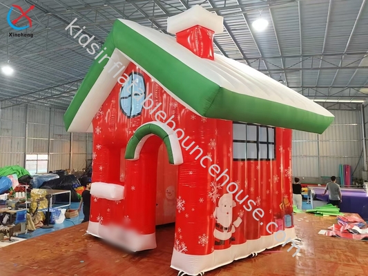 Produsen Rumah Natal Inflatable Dekorasi Liburan Luar Dengan Lampu LED