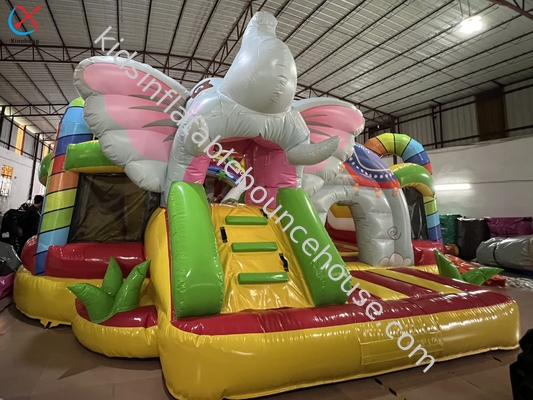 Produsen Kebun Binatang Kota Fun Inflatable Rumah Bouncy Slide Castle